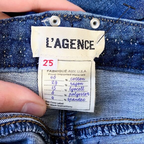 L’AGENCE Margot Studded High Rise Skinny Jeans - Picture 9 of 9